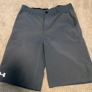 Grey golf shorts